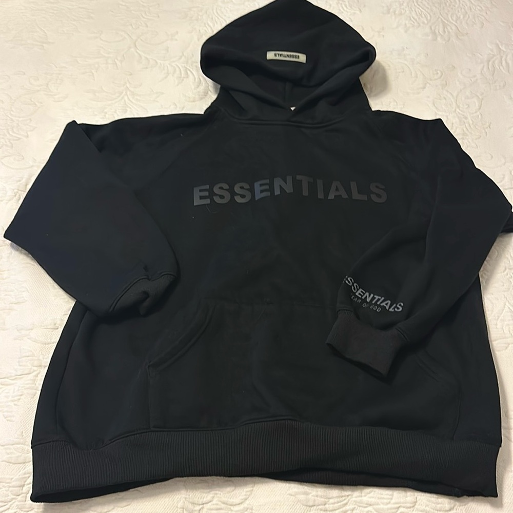 Essentials hoodie sweatshirt size large